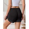 Ekouaer Pajama Shorts Women Soft Sleep Shorts Casual Lounge Shorts Cute High Waist Pajama Bottom Comfy Split Side Pj Bottom(Black)