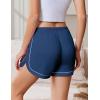 Ekouaer Pajama Shorts Women Soft Sleep Shorts Casual Lounge Shorts Cute High Waist Pajama Bottom Comfy Split Side Pj Bottom(Navy Blue)
