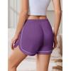 Ekouaer Pajama Shorts Women Soft Sleep Shorts Casual Lounge Shorts Cute High Waist Pajama Bottom Comfy Split Side Pj Bottom(Purple)