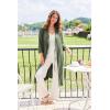 Ekouaer Robes for Women Long Waffle Knit Bathrobe Lightweight Kimono Robe Soft Shawl Collar Spa Robes with Pockets S-XXL(Army Green/Small Waffle)