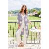 Ekouaer Robes for Women Long Waffle Knit Bathrobe Lightweight Kimono Robe Soft Shawl Collar Spa Robes with Pockets S-XXL(Light Purple Floral/Small Waffle)