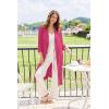 Ekouaer Robes for Women Long Waffle Knit Bathrobe Lightweight Kimono Robe Soft Shawl Collar Spa Robes with Pockets S-XXL(Rose Red/Small Waffle)