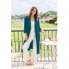 Ekouaer Robes for Women Long Waffle Knit Bathrobe Lightweight Kimono Robe Soft Shawl Collar Spa Robes with Pockets S-XXL(Turquoise/Small Waffle)