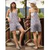 Ekouaer Rompers for Women Summer Casual Sleeveless Short Overalls Boho Spaghetti Strap Shorts Jumpsuit with Pockets(Pink Apricot Floral)