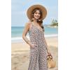 Ekouaer Wide Leg Jumpsuits for Women Casual Overalls Sleeveless Vacation Outfits One Piece Boho Printed Romper with Pocket(Floral Print 3)