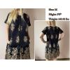 Ekouaer Women Robes Lightweight House Coat Short Sleeve Floral Print Mumu House Dresses with Pockets Zipper Nightgowns(Floral Black Gold)