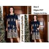 Ekouaer Women Robes Lightweight House Coat Short Sleeve Floral Print Mumu House Dresses with Pockets Zipper Nightgowns(Floral Black Gold)