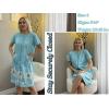 Ekouaer Women Robes Lightweight House Coat Short Sleeve Floral Print Mumu House Dresses with Pockets Zipper Nightgowns(Floral Green)