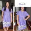 Ekouaer Women Robes Lightweight House Coat Short Sleeve Floral Print Mumu House Dresses with Pockets Zipper Nightgowns(Floral Lilac)