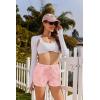 Ekouaer Womens 2 Pack Pajama Shorts Comfy Lounge Bottom Y2k Printed Sleep Short with Pockets Pj Bottoms S-XXL(Blue Star/Pink Heart)