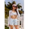 Ekouaer Womens 2 Pack Pajama Shorts Comfy Lounge Bottom Y2k Printed Sleep Short with Pockets Pj Bottoms S-XXL(Grey Star/Blue Star)