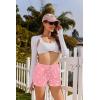 Ekouaer Womens 2 Pack Pajama Shorts Comfy Lounge Bottom Y2k Printed Sleep Short with Pockets Pj Bottoms S-XXL(White Heart/Light Grey)