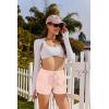 Ekouaer Womens 2 Pack Pajama Shorts Comfy Lounge Bottom Y2k Printed Sleep Short with Pockets Pj Bottoms S-XXL(White Star/Grey Stripe)