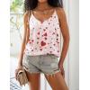 Ekouaer Womens 2-Pack Silk Satin Camisole Tank Top V Neck Sexy Cross Back Spaghetti Strap Cami Sleeveless Lounge Tops S-XXL(Champagne+heart)