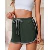 Ekouaer Women’s Pajama Shorts Elastic Waist Sleep Shorts Stylish Lounge Shorts Casual Comfy Sweat Shorts(Army Green)