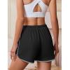 Ekouaer Women’s Pajama Shorts Elastic Waist Sleep Shorts Stylish Lounge Shorts Casual Comfy Sweat Shorts(Black)
