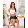 Ekouaer Women’s Pajama Shorts Elastic Waist Sleep Shorts Stylish Lounge Shorts Casual Comfy Sweat Shorts(Black)