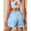 Ekouaer Women’s Pajama Shorts Elastic Waist Sleep Shorts Stylish Lounge Shorts Casual Comfy Sweat Shorts(Coffee Cup)