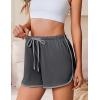 Ekouaer Women’s Pajama Shorts Elastic Waist Sleep Shorts Stylish Lounge Shorts Casual Comfy Sweat Shorts(Grey)