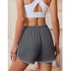 Ekouaer Women’s Pajama Shorts Elastic Waist Sleep Shorts Stylish Lounge Shorts Casual Comfy Sweat Shorts(Grey)