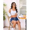 Ekouaer Women’s Pajama Shorts Elastic Waist Sleep Shorts Stylish Lounge Shorts Casual Comfy Sweat Shorts(Navy Blue)