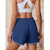 Ekouaer Women’s Pajama Shorts Elastic Waist Sleep Shorts Stylish Lounge Shorts Casual Comfy Sweat Shorts(Navy Blue)
