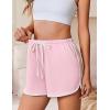 Ekouaer Women’s Pajama Shorts Elastic Waist Sleep Shorts Stylish Lounge Shorts Casual Comfy Sweat Shorts(Pink)