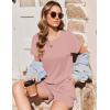 Ekouaer Womens Romper 2026 Summer Casual Short Jumpsuits Beach Vacation Clothes with Pockets(Dirty Pink)