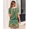 Ekouaer Womens Romper 2026 Summer Casual Short Jumpsuits Beach Vacation Clothes with Pockets(Floral Green Boho)