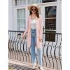 Ekouaer Women’s Zipper Robes Long Sleeves Bathobe Soft House Coat Sleepwear Knee Length Loungewear with Pockets S-XXL(Light Pink)