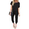 Ekouaer Jumpsuits for Women Dressy Summer Romper Casual Spring Vacation Outfits 2026 One Piece Travel Clothes(Black)