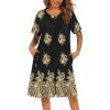 Floral Black Gold