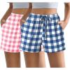Blue-white Plaid/Pink-white Plaid