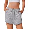 Ekouaer Women’s Pajama Shorts Elastic Waist Sleep Shorts Stylish Lounge Shorts Casual Comfy Sweat Shorts(Butterfly)