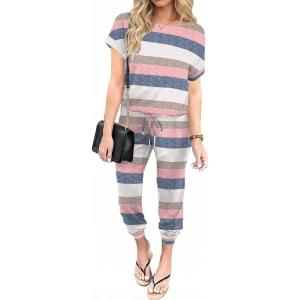 Ekouaer Jumpsuits for Women Dressy Summer Romper Casual Spring Vacation Outfits 2026 One Piece Travel Clothes(Floral 669)