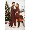 Ekouaer Pajamas for Couple Matching Pjs Long Sleeve Plaid Sleepwear Soft Loungewear with Pockets S-XXL(Pattern7_caramel Plaid)