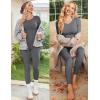 Ekouaer Womens Thermal Underwear Sets Long Johns Long Sleeve Base Layer Pajama Top and Leggings Set Cold Weather S-XXL(Grey)