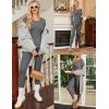 Ekouaer Womens Thermal Underwear Sets Long Johns Long Sleeve Base Layer Pajama Top and Leggings Set Cold Weather S-XXL(Grey)