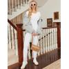 Ekouaer Womens Thermal Underwear Sets Long Johns Long Sleeve Base Layer Pajama Top and Leggings Set Cold Weather S-XXL(Pure White)