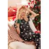 Ekouaer 2 Pack Women’s Capri Pajama Sets Short Sleeve Two-Piece Pjs V Neck Tops & Pants Printed Lounge Sets S-3XL(Gp20)
