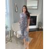 Ekouaer 2 Pack Women’s Capri Pajama Sets Short Sleeve Two-Piece Pjs V Neck Tops & Pants Printed Lounge Sets S-3XL(Gp5)