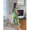 Ekouaer 2 Pack Women’s Capri Pajama Sets Short Sleeve Two-Piece Pjs V Neck Tops & Pants Printed Lounge Sets S-3XL(Gp6)