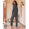 Ekouaer 2 Pack Womens Pajama Sets Long Sleeve Pjs Lounge Set Soft Comfy Sleepwear Winter Loungewear(Red Stripe/Black Dots)