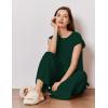 Ekouaer Lounge Sets for Women Two Piece Outfits Knit Cap Sleeve Tops Wide Leg Pleated Pants Casual Dressy Sweater Sets(Green)