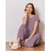 Ekouaer Lounge Sets for Women Two Piece Outfits Knit Cap Sleeve Tops Wide Leg Pleated Pants Casual Dressy Sweater Sets(Purple)