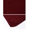 Ekouaer Men’s Nightshirt Nightwear Comfy Big&Tall Short Sleeve Henley Sleep Shirt(Wine Red)