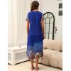 Ekouaer Moo Moos for Women House Dress Long Nightgown Flora Print Mumus Dress S-4XL(Blue Mandala)