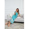 Ekouaer Moo Moos for Women House Dress Long Nightgown Flora Print Mumus Dress S-4XL(Green Flower)