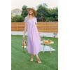 Ekouaer Moo Moos for Women House Dress Long Nightgown Flora Print Mumus Dress S-4XL(Lilac)