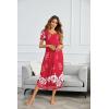 Ekouaer Moo Moos for Women House Dress Long Nightgown Flora Print Mumus Dress S-4XL(Red)